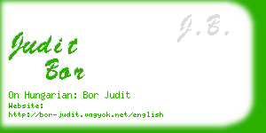 judit bor business card